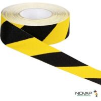 Ruban 50mm x 6m Antidérapant Jaune/Noir - 8001513