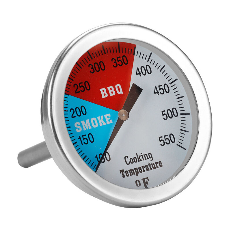 Thermomètre Four/Barbecue Lantelme 500°C - Sonde 15cm Acier Inox - Four Pizza, Bois, Grill - Analogique