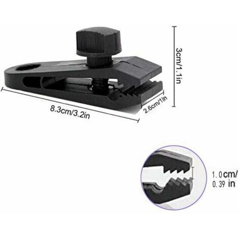 CSPARKV 12Pcs Pince à pince pour bâche, ensemble de pinces à bâche