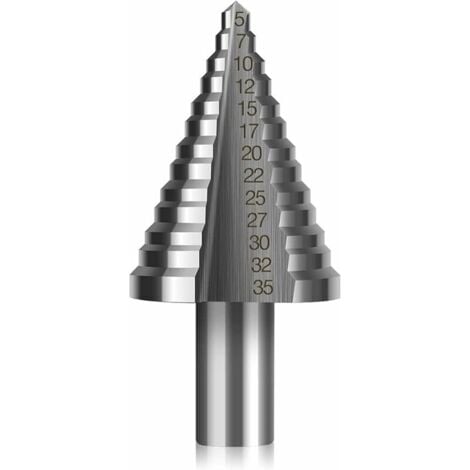 Foret Fraise Meche Etage, HSS Inox Metal, 4-20mm, Triangle Conique Titane,  avec Tige Hexagone, Pour Visseuse Percage - Cdiscount Bricolage