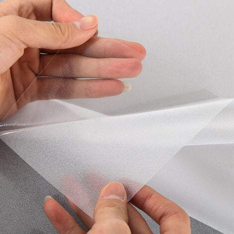 Film Fenetre Anti Regard Film Occultant Fenêtre Film Electrostatique Vitre Film pour Vitre Anti UV Film Opaque Mate pour Salle de Bain Chambre Cuisine 40x200 CM