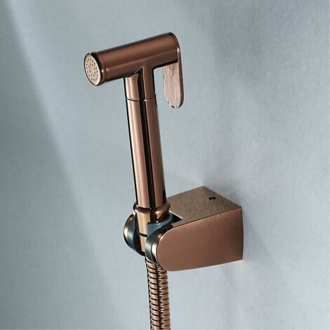 Kit de douche en acier inoxydable pour pulverisateur de bidet a main en or rose, B