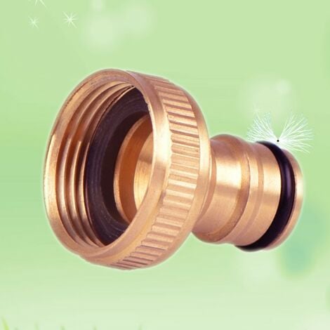 2 Pièces Connecteur De Robinet De Jardin,3/4 Pouces Tuyau Robinet mitigeur Connecteur Adaptateur Connecteurs de Tuyau d'arrosage Adapté Au Robinet De Tuyau d'Arrosage (Dents intérieures)
