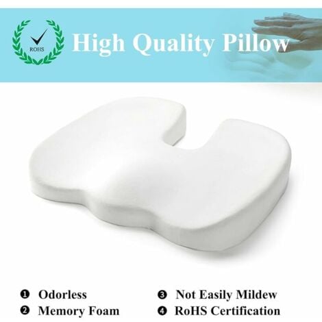 Coussin Coccyx Orthopédique - Bouée Médicale Ergonomique en Gel et Mousse à  Mémoire de Forme