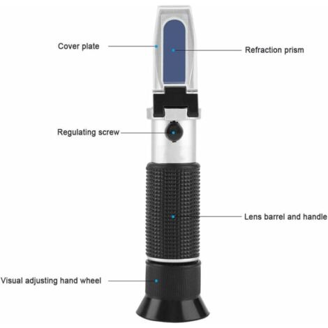 Réfractomètre Liquide, Réfractomètre Brix Robuste Portable, Facile à - 6