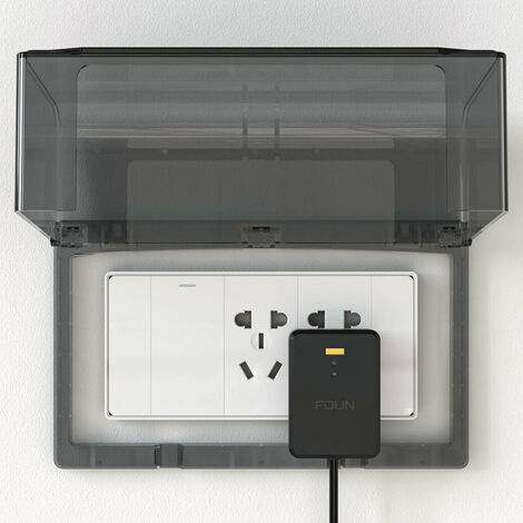 Boîtier Électrique Extérieur IP55 – Protège Vos Prises & Câbles | 334x220x116 Mm, Noir, Montage Murale - 3