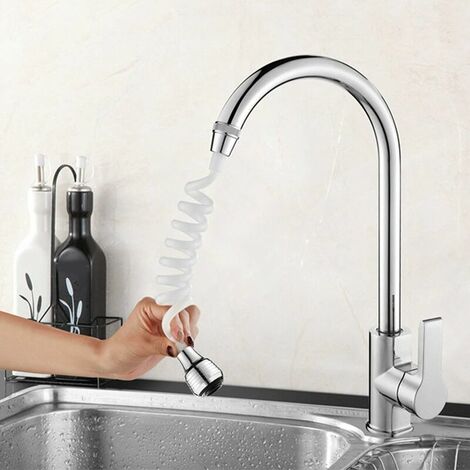Adaptateur de robinet flexible à économie d'eau, rallonge de tuyau long,  buse flexible, moteurs de