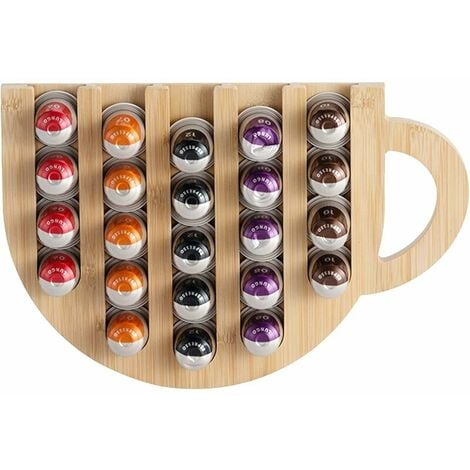Support de dosette de café pour capsules Nespresso Vertuo, rack de  rangement mural pour capsules de café, capac