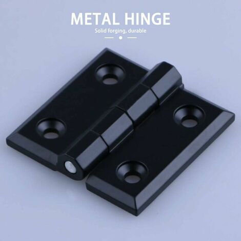 Charnières Pliantes - 4PCS Charnières de Porte de Matériel pour Porte de Placard Domestique, Alliage de Zinc, Noir, 404025mm