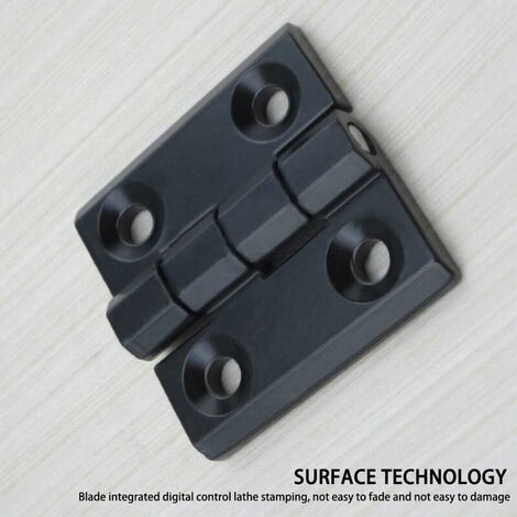 Charnières Pliantes - 4PCS Charnières de Porte de Matériel pour Porte de Placard Domestique, Alliage de Zinc, Noir, 404025mm