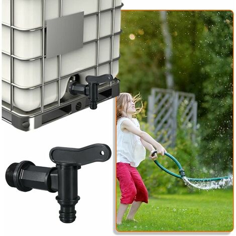 Robinet Pour Cuve 1000L - Adaptateur Récupérateur Eau De Pluie
