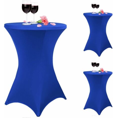 Nappes Extensibles Pour Bar / Table Haute - Lot De 2, 80x110 Cm, élasthanne - Pour Bistrot, Fête, Mariage, Décoration