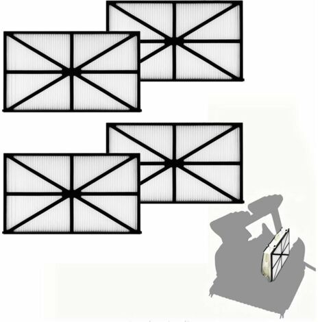Filtres Piscine Hayward RCX70101 - Lot De 4 Cartouches Pour Robots TigerShark Et SharkVac
