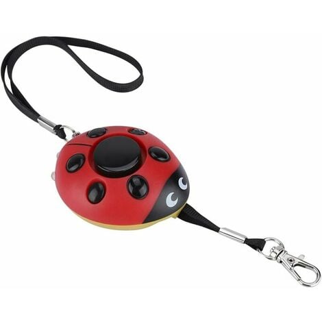 Alarme personnelle compacte anti-agression vol chien sos - sirène 140 dB /  lampe de poche - Rose / Violette