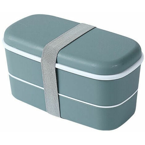 Lunch Box Grande Capacité Pour Adultes - Bento - Etanche Sans BPA - Boite  Repas Compartiment Double avec Couverts & Séparateurs - Micro-Ondes &  Lave-vaisselle - Travail/école