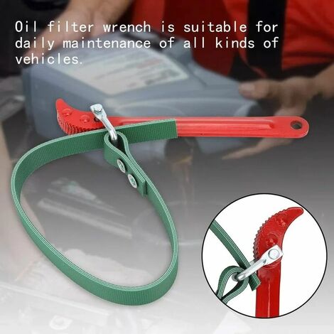 Clé à Sangle Nylon Universelle QWORK - Pour Filtre à Huile Ø160mm, 86.5cm Long