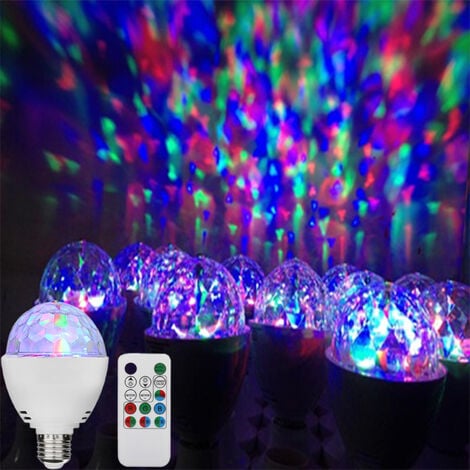 Ampoule LED 220 V en forme de boule disco rotative USB multicolore RGB pour  discothèque, karaoké