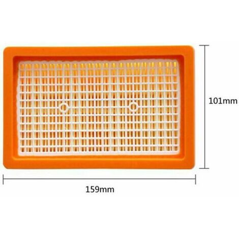 Lot de 2 filtres plissés de rechange pour aspirateurs MV4 MV5 MV6 Plissés Plats
