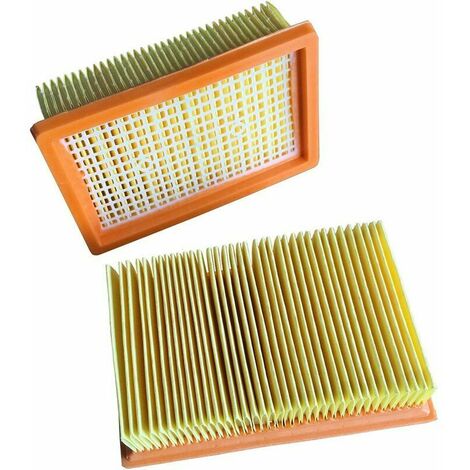 Lot de 2 filtres plissés de rechange pour aspirateurs MV4 MV5 MV6 Plissés Plats