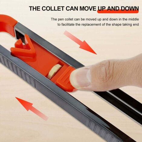 Jauge De Contour - Outil Pour Copier Les Formes Irrégulières, 2 Pièces, Pour Menuiserie, Carrelage, Bricolage - 4
