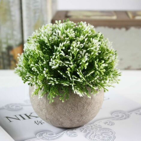 PLANTE ARTIFICIELLE EN Pot De Boîte Bois Bonsaï Réaliste Décorations Bureau EUR 30,35 - FR