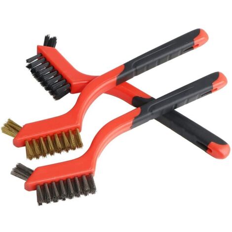 Carkio Lot De 3 Brosses Métalliques Nouées Avec Tige De 6,35 Mm, Brosse De Coupe En Fil Noué De