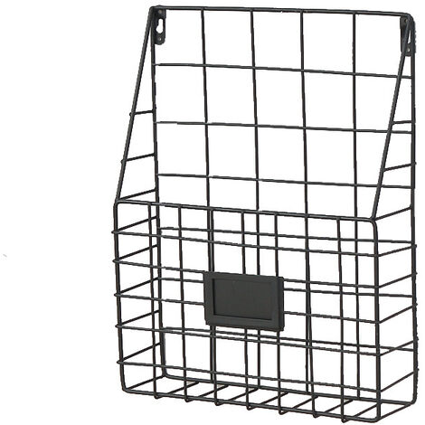 Porte-revues Métallique à 9 Cases - Organisateur De Magazines Et Livres (26x18x18 Cm)