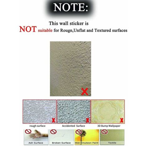 VePret Aquarelle Pignon Mural Autocollant Pelable, Grand