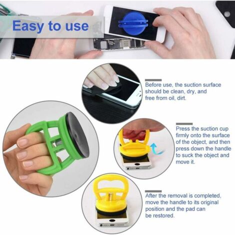Ventouse Débosselage - Lot De 2 - Pour Petites Bosses Sur Carrosserie, Téléphones, Carreaux - 5,2 X 7 Cm, Ne Laisse Pas De Trace - 10