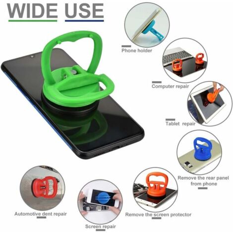 Kit De 3 Ventouses Extra-Fortes Pour Débosselage Voiture - Puissance D'Aspiration 15 Kg, ABS Et Caoutchouc | Pour Verre, Carrelage