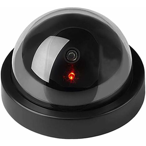 Fausse Caméra De Surveillance Extérieure/Intérieure - LED Clignotante Réaliste - Effet Dissuasif Anti-Cambriolage