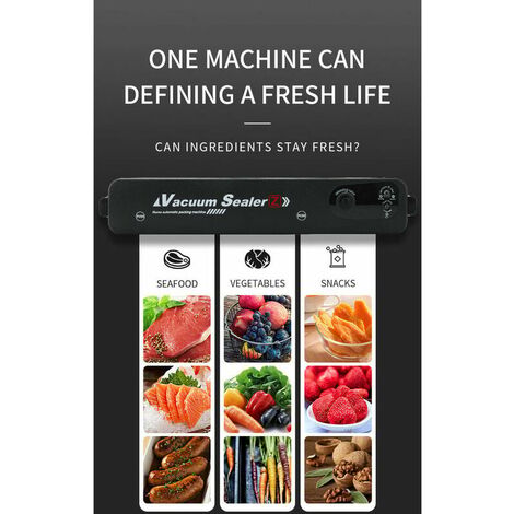Machine Sous Vide Alimentaire, Appareil de Mise Sous Vide la Cuisine et la Conservation, pour Aliments, Viandes, Légumes, Fruits Inclus 10 Sac Sous Vide