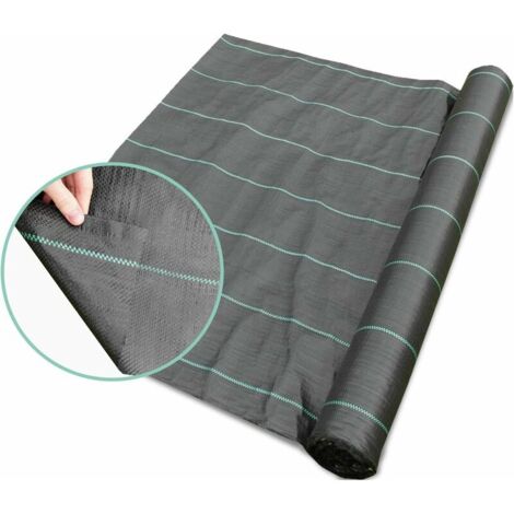 Toile De Paillage 2m X 10m - Anti-mauvaises Herbes Perméable Pour Jardin, Allée Et Potager - Résistante Et Durable