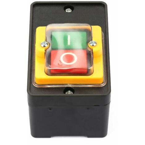 2 Interrupteurs Bouton Poussoir Marche/Arrêt 15A 380V 2.2KW - Modèle BS216B