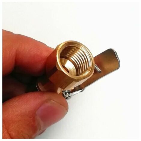 4 packs cuivre mandrin de gonflage des pneus jauge de pression d'air de voiture buse d'air jauge de pression des pneus pince buse d'air valve tube de gonflage