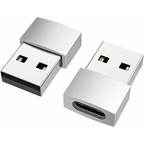Adaptateur USB-C femelle à USB mâle de HLD - Paquet de 3 et adaptateur de  câble de chargement type C à USB-A pour iPhone 11/12 Pro Max AirPods iPad  Air