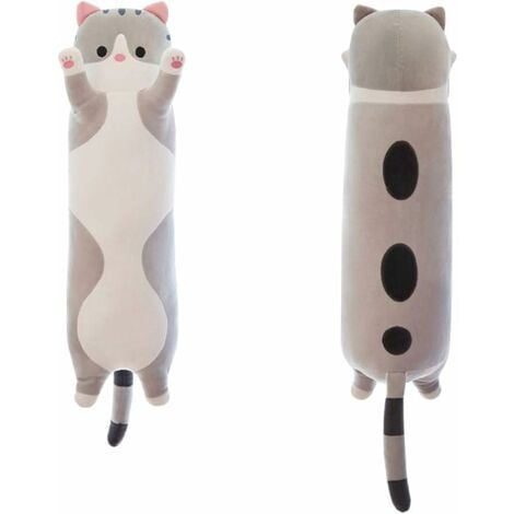 Noir - 40 cm - Kawaii chat en peluche coussin chaton doux coloré jouets en  peluche gris rose blanc poupée en - Cdiscount Jeux - Jouets