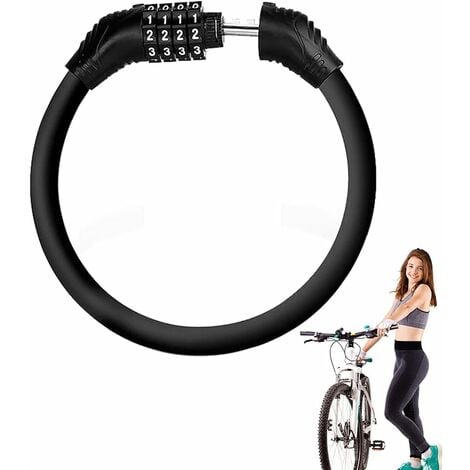 ValueMax Câble Antivol Vélo 150CM x 12MM avec 5 Chiffres Code Intelligente,  Cadenas de Vélo Long pour Vélo, Scooter, Moto, Portail Vélo : :  Sports et Loisirs