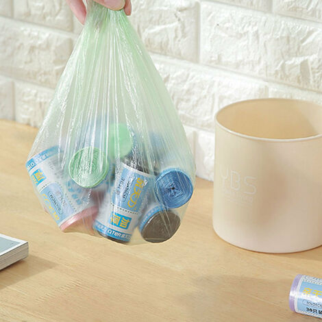 Sac poubelle biodégradable de 5 litres, petit sac poubelle de salle de bain  de, sac à ordures dégradable pour la maison, la cuisine, le bureau, les