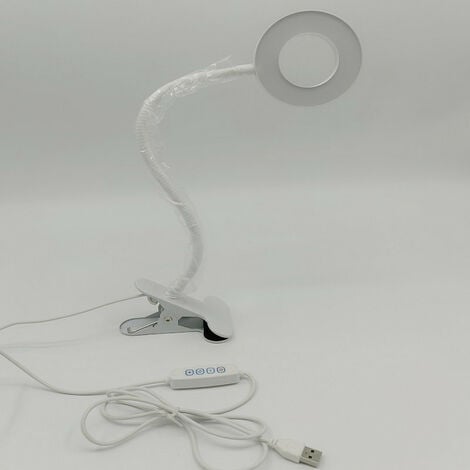 Lampe de bureau USB,lampe de lecture à LED,pince à clipser,lampe de chevet