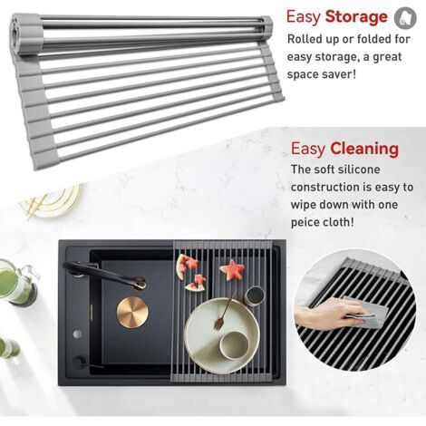 Tomorotec Égouttoir à Vaisselle Enroulable, égouttoir à | FindTheDeal