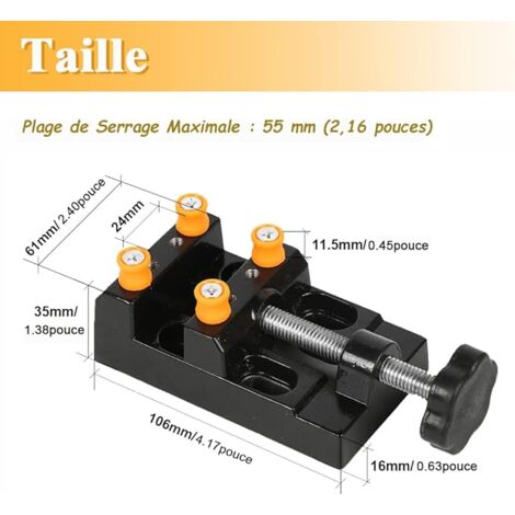 Mini étau pour loisirs créatifs, table de bricolage, bijoux, pince