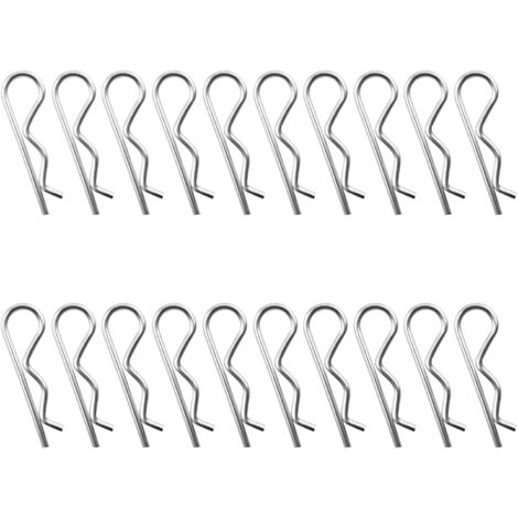 Lot De 4 Goupilles Fendues Pour Vélo - 9.5 Mm, Acier, Avec écrou Et Rondelle - Remplacement Plateau De Roue