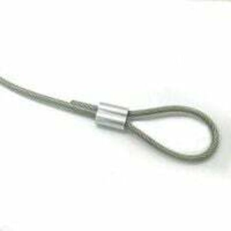 100 Manchons à Sertir Aluminium 2.5mm - Pour Câbles Métalliques, Corde
