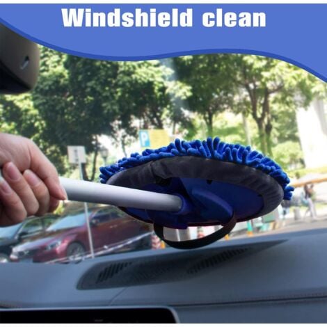 SHINING HOUSE Brosse de Lavage de Voiture Kit de Lavage de Voiture Polyvalent Outil de Lavage de Voiture Convient pour Le Nettoyage de Voitures SUV camions caravanes et ménage (1 tête de Rechange)