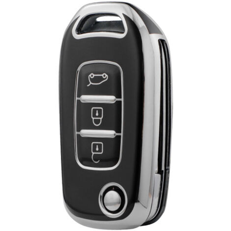 Coque De Clé Voiture En Silicone TPU Pour Renault Sandero, Logan, Clio, Captur, Arkana - Avec Porte-clés - 2