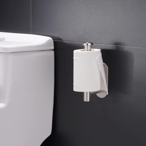 Adhésif Porte Papier Toilette Aikzik - Support Mural WC En Acier Inox, Auto-Adhésif Sans Percer
