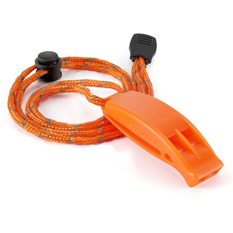 Sifflet De Survie Titane Boundless Voyage - 120 DB - Avec Cordon Et Boussole - NEUF