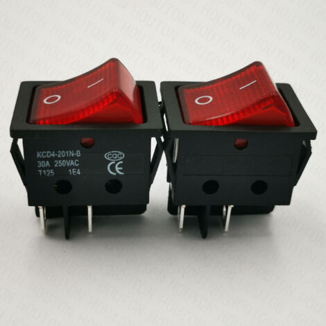 Interrupteur Avec Voyant Lumineux Interrupteur Basculant ON/OFF Uadme - 30A - 4 Bornes - Pour Voiture/bateau Voyant 12v