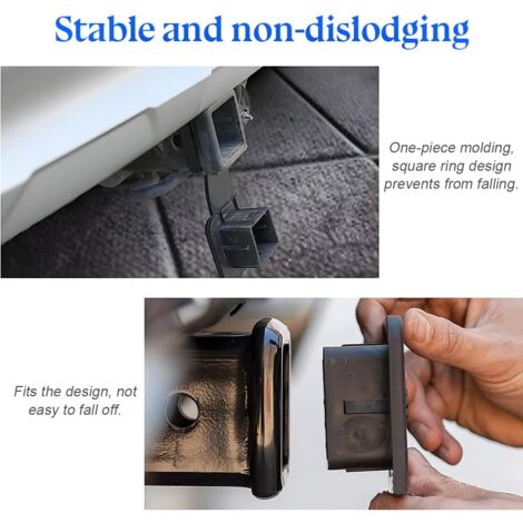 Lot De 2 Cache-boules D'attelage En Plastique - Protection Imperméable Et Anti-poussière Pour Boule De Remorque - Dimensions 7x5.9x5.9 Cm